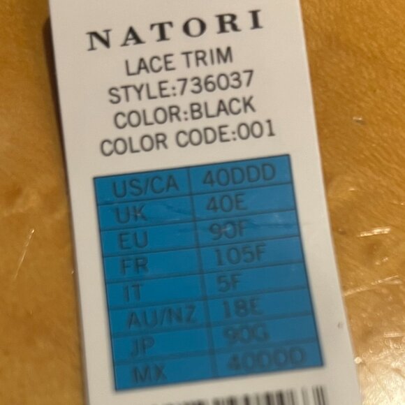 Natori Body Double Lace Trim Full Coverage Underwire Bra 40DDD Black 736037 - Picture 8 of 8